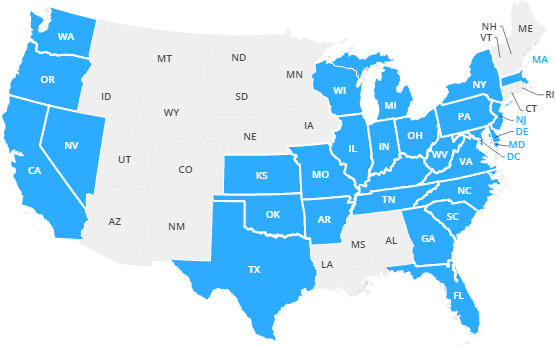 States we serve DSL Internet Service